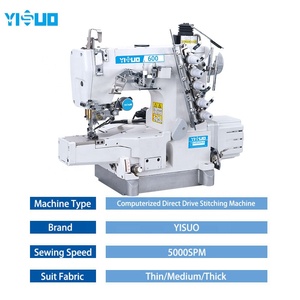 จักรเย็บผ้าอินเตอร์ล็อคแบบเตียงราบด้านซ้าย รุ่น YS-600-D ความเร็วสูง ขับเคลื่อนโดยตรง พร้อมระบบตัดด้ายอัตโนมัติ เหมาะสำหรับผ้าถัก - Product Image 3