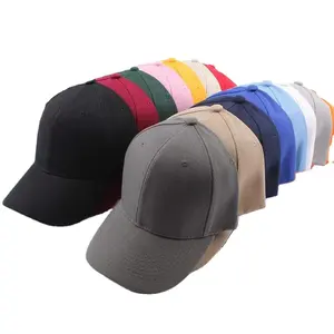 Gorras de béisbol para todo tipo de marcas, gorras de béisbol de color sólido, venta al por mayor