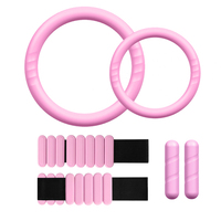 Réglable Cheville Poids Payer Tapis D'entraînement Silicone Main Haltère Puissance Anneaux Home Gym Fitness Ensemble Yoga Pilates Accessoires