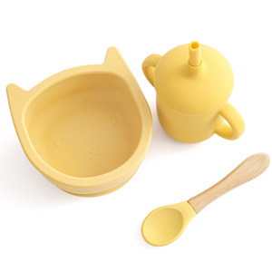 Wholesale 100% Food Grade Silicone Tableware High Quality Baby Animal Shape <b>Suction</b> Bowl Baby Supplies - Product Image 5