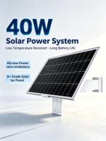 Système de caméra CCTV alimenté par panneau solaire 40W 20Ah 222WH avec surveillance à distance et batterie de secours pour la surveillance extérieure