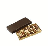 Boîte de chocolat en carton kraft de luxe personnalisée paquet de 18 emballage en relief 4C pour aliments pour le sucre de l'Aïd Ramadan