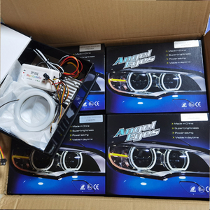 ไฟวงแหวน RGBW Chasing Angel Eye พร้อมรีโมท RF ควบคุมหลายสี ไฟวงแหวน Cotton Halos สำหรับรถยนต์ทั่วไป ไฟ LED Daytime Running Lamp - Product Image 6