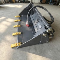 Bêche 4-en-1 pour chargeuse compacte, bêche à godets multi-usages Q355 avec dents, prix direct usine OEM CE ISO