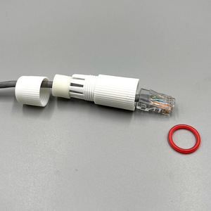 Fushengkang Waterproof Kit White <b>RJ45</b> <b>Cable</b> End Cap For Outdoor PoE Camera PVC Material G Thread - Product Image 2