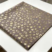 Tissu taffetas tissé 100% polyester teint et imprimé feuille d'or 58 GSM pour vêtements de mode