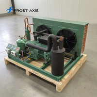 Unité de condensation semi-hermétique industrielle à refroidissement par air pour compresseur, capacité de refroidissement 10 kW/h, faible consommation