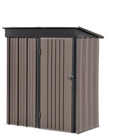 Rangement mobile auto-assemblable en plastique pour jardin extérieur, abri pour outils et entrepôt de rangement domestique
