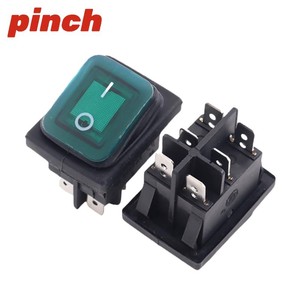 KCD4 Rocker <b>Switch</b> 4 Pin 6 Pin Illuminated Red On Off Button For Electric Kettle Power Control - Product Image 2