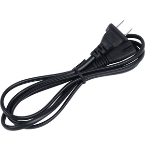 Ac <b>Power</b> Cord 2 Prong Plug Thick Copper Core Flame Retardant PVC <b>Cable</b> For Home Use - Product Image 1