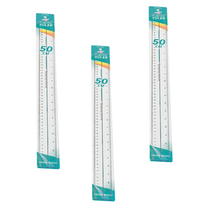 Tùy chỉnh rõ ràng nhựa thẳng Cai Trị với logo 40cm 50cm 60cm cho các trường học và văn phòng sử dụng - Product Image 1