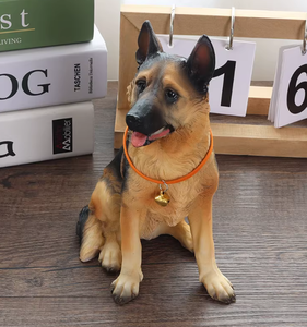 Figurine décorative en résine, chien <span class=keywords><strong>berger</strong></span> allemand noir simulé, pour salon, entrée, armoire, bureau - Product Image 4