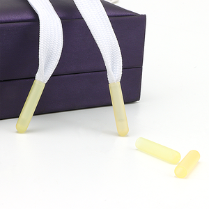 Nuovo Design stampato personalizzato gradazione viola plastico in plastica con laccio in pizzo punta per coulisse - Product Image 5