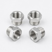 Raccord réducteur hexagonal en acier inoxydable ZL 201 304 BSPP BSPT, filetage mâle-femelle 3/8 à 1-1/4 pouces, forgé à froid, pour tuyauterie haute pression