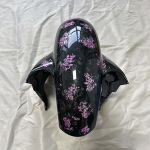Guardabarros Delantero de Fibra de Carbono Forjado con Detalles Metálicos Púrpura para Motocicleta BMW S1000RR 2019-2026 - Product Image 4