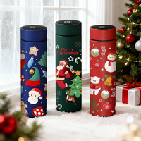 Botella de Agua de Acero Inoxidable Personalizada con Batería, Termo de 500 ml, Doble Pared, Vacío, Sensor LED Inteligente de Temperatura, a Prueba de Fugas