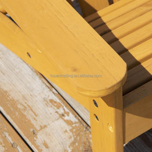 Silla Adirondack - Silla Adirondack de Madera Maciza de Grado Lujo Color Miel - Silla de Exterior Resistente a la Intemperie para Piscina y Jardín - Product Image 5