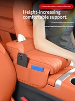 Boîte d'accoudoir de voiture, accessoires automobiles, porte-mouchoirs, boîte de rangement, accoudoir central en cuir PU de luxe YF Mercedes Audi pour