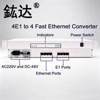 Convertisseur Fast Ethernet Hongda 4E1 vers 4 ports, SJ 4E1-10/100M avec garantie de 3 ans