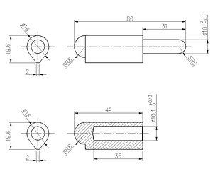 Soldadura de servicio pesado en <span class=keywords><strong>bisagras</strong></span> de puerta <span class=keywords><strong>para</strong></span> puertas <span class=keywords><strong>grandes</strong></span> con capacidad de carga superior - Product Image 2