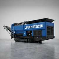 UPSEN UTS2255 Nouveau Tambour Cribleur Mobile à Grande Capacité sur Chenilles avec Moteur et Roulement, Puissance 93KW, Certifié ISO pour la Gestion des Déchets