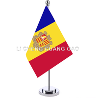 Drapeau de bureau personnalisé et tendance avec support – Drapeau de table intérieur pour conférences et décoration de table de réunion