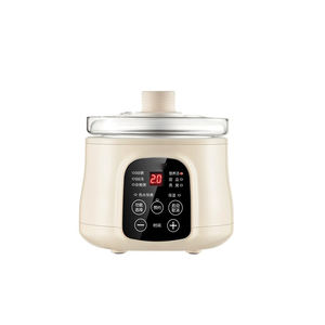 Petits appareils de cuisine Pot intérieur en verre trempé <span class=keywords><strong>Mijoteuse</strong></span> électrique intelligente <span class=keywords><strong>Mijoteuse</strong></span> Soupe Dessert <span class=keywords><strong>Crockpot</strong></span> Mini Cuiseur à riz - Product Image 1