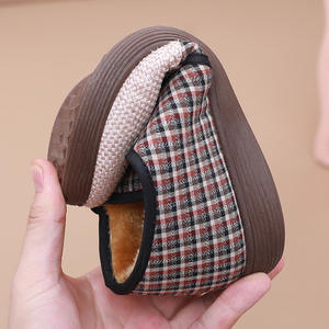 2024 hiver vieux pékin femmes confortable laine cheville chausson appartements plate-forme Style - Product Image 4