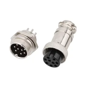 Male Female GX16 9 Pin Circular Connector Aviation Aircraft Electrical Wire Panel Connector Cable Socket Plug Connectors