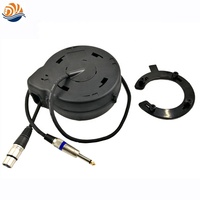 Enrouleur de câble d'alimentation rétractable automatique pour microphone 3,5 m DYH-1606 avec verrouillage automatique