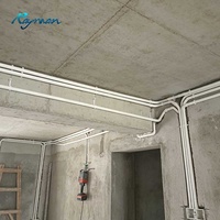 Tuyau de protection de câbles en PVC UPVC blanc DN20 25 32 1/2IN 3/4IN 1IN pour projets de câblage et de construction