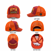 Casquette Trucker 5 Panneaux en Daim avec Logo Personnalisé, Snapback, Dos en Maille, Visière Courbée Brodé, Style Sportif, Extérieur, Urbain, Unisexe, Vente en Gros