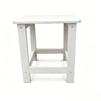 Banc de douche HIPS imperméable toutes saisons, table d'extérieur en plastique, petite table d'appoint de jardin en plastique