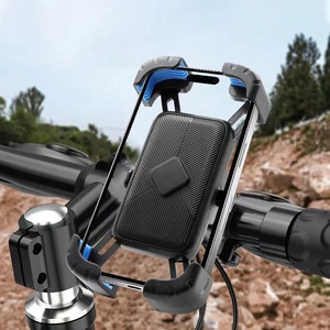 Support de téléphone pour vélo, fixation sur guidon, déverrouillage à une touche, pour la conduite, en plastique - Product Image 1
