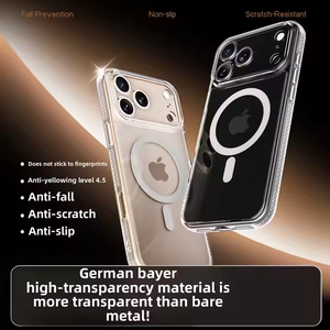 Từ trường hợp điện thoại chống sốc rõ ràng cho Iphone 17 <span class=keywords><strong>2025</strong></span> không khí hrad vỏ vỏ điện thoại di động với điện thoại grip bao gồm - Product Image 3