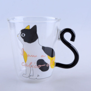 猫玻璃卡通儿童杯创意手柄咖啡杯 - Product Image 4