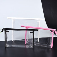 Étui de téléphone personnalisé avec fermeture éclair, en plastique transparent, pour écouteurs, projecteur, téléphone portable, emballage avec poignée supérieure, cadeau idéal pour vêtements et articles sous vide