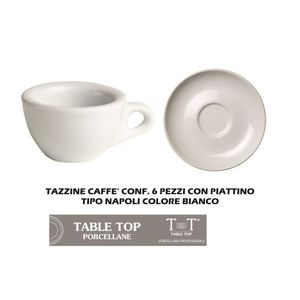 Napoli 0,6 Oz. Set di 6 Tazze da Tè con Piattini - Product Image 1