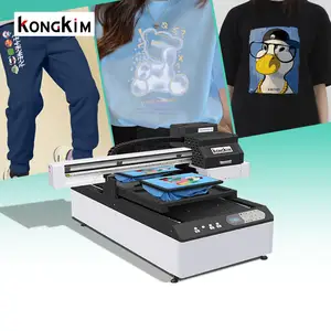 Digital 6090S DTG t-shirt clothes printer with double A3 printing platforms for any kinds of garment fabric for sale