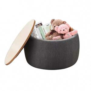 Organizador de Almacenamiento de Tela Personalizado, Contenedor Redondo con Tapa, Organizador Decorativo de Alta Calidad - Product Image 2