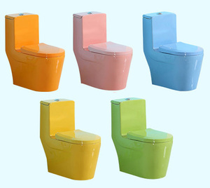 Prix Usine Vente Chaude Sanitaires Enfants Design Coloré Toilettes Céramique pour <span class=keywords><strong>Maternelle</strong></span> - Product Image 3