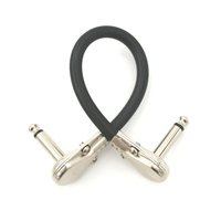 Câble de raccordement pour guitare à angle droit de 6,35 mm, court, pour église, école, magasin de musique, entraînement de groupe, distributeur - Vente en gros