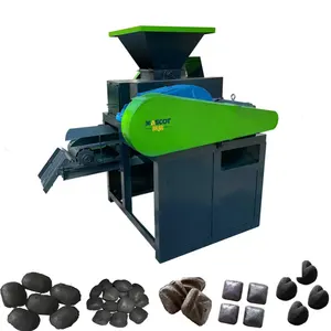 Máquina hidráulica de prensa de bolas de polvo seco de briquetas para escala de molino cal quemada carbón coque hierro potencia