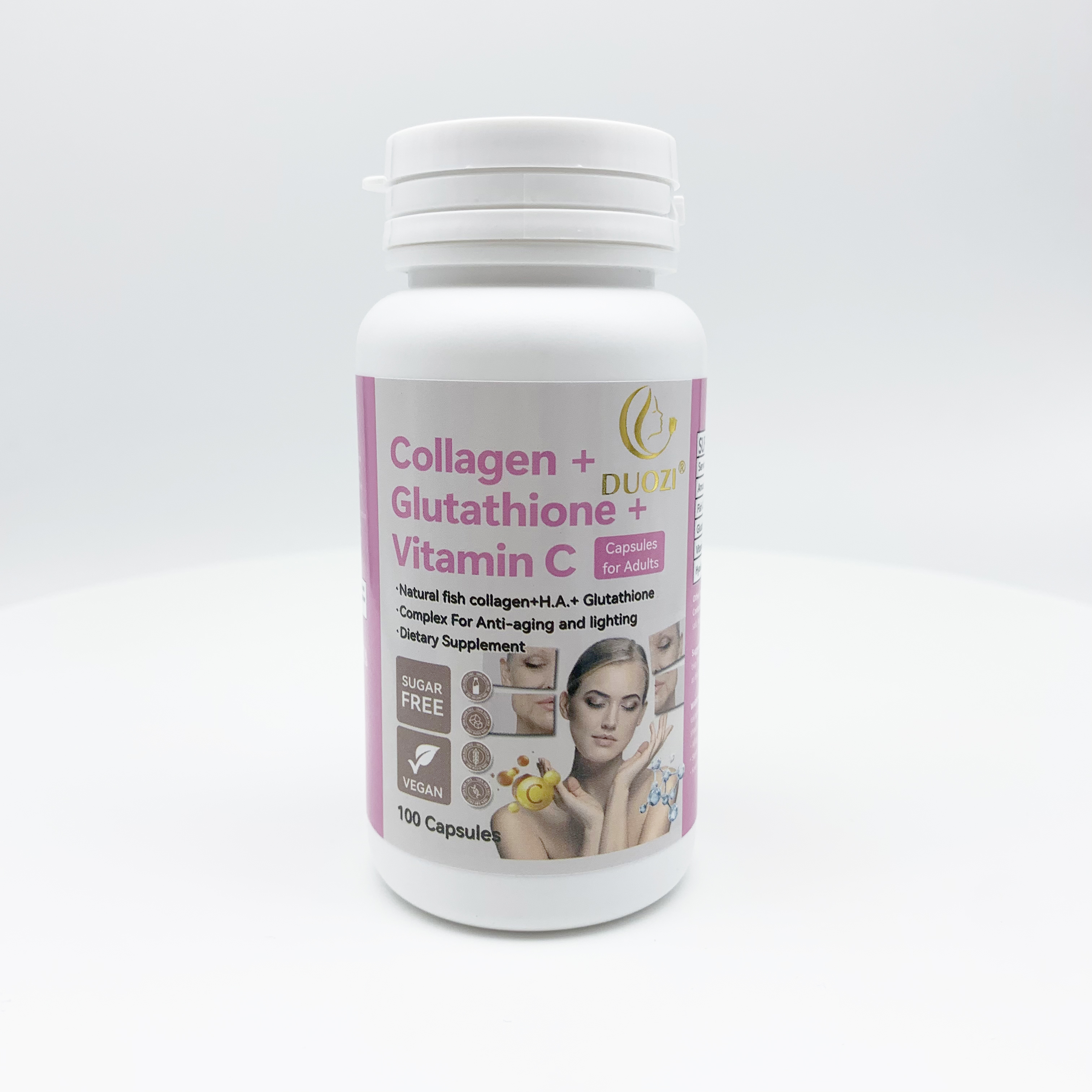 collagen glutathione vitamin c DUOZI Skin Whitening and Anti-Aging Supplement Natural Fish Collagen & Vitamin  C Capsules| Alibaba.com