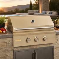 Barbecue à gaz encastrable Champagne Gold 36 pouces pour extérieur