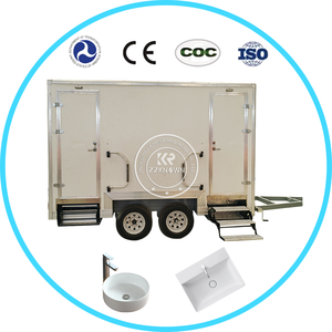2025 Outdoor <b>Portable</b> Bathroom Unit Shower Car Trailer Toilet <b>Portable</b> Public Potty Mobile Toilet On Wheel For Party - Product Image 5