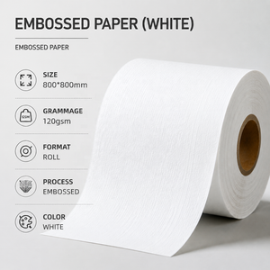 White Embossed <b>Paper</b> for Luxury Packaging | Premium Textured <b>Paper</b> Sheet for Gift Box & Printing - Product Image 4