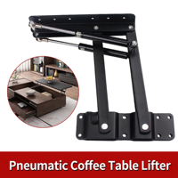 Mécanisme de table basse à levage pneumatique, support pliable réglable en hauteur pour meubles, quincaillerie robuste