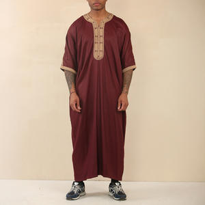 Robe <span class=keywords><strong>boubou</strong></span> africaine pour <span class=keywords><strong>homme</strong></span> - Robe longue ample à imprimé Ankara pour tous les jours et les fêtes, turbans décontractés pour adultes, noir, musulman, brodé - Product Image 5