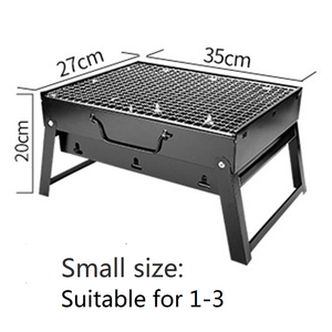 Tragbarer Outdoor-Notfallgrill, Klappbarer Mini-Holzkohlegrill für Barbecue - Product Image 2